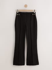 黑色 - Ponte Horsebit Detail Bootcut Trousers - 圖片 13/15