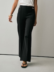黑色 - Ponte Horsebit Detail Bootcut Trousers - 圖片 4/15