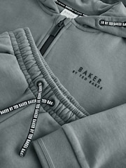 Baker by Ted Baker Charcoal Grey Baker by Ted Baker Zip Through Hoodie and Jogger Set - Image 3 of 6