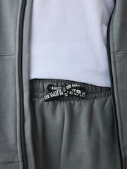 Ugalj Siva - Baker by Ted Baker Baker by Ted Baker Dukserica sa kapuljačom sa patentnim zatvaračem i Donjim delom trenerke Set - Slika 7 od 13