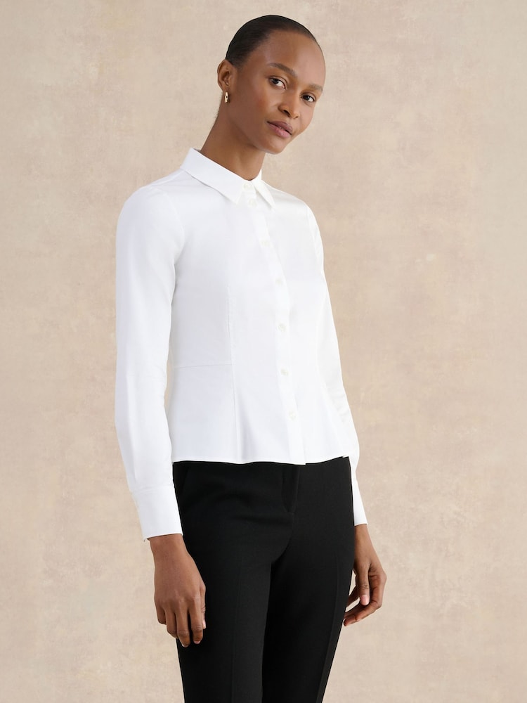 Hobbs White Giulia Shirt - Image 1 of 4