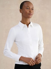 Hobbs White Giulia Shirt - Image 3 of 4