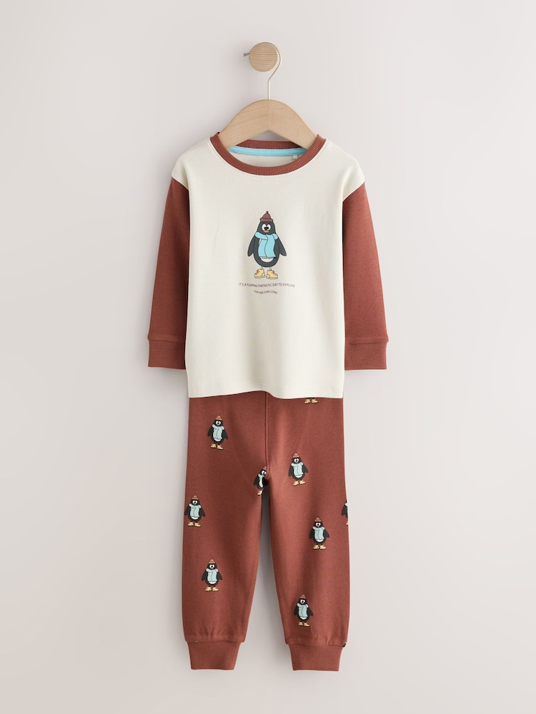 Blue/Green Animal Characters - Pack de 3 pijamas abrigados de corte holgado (9 meses - 10 años) - Imagen 2 de 7