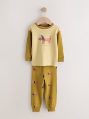 Blue/Green Animal Characters - Pack de 3 pijamas abrigados de corte holgado (9 meses - 10 años) - Imagen 3 de 7