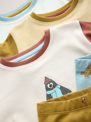 Blue/Green Animal Characters - Pack de 3 pijamas abrigados de corte holgado (9 meses - 10 años) - Imagen 6 de 7