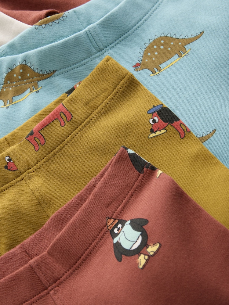 Blue/Green Animal Characters - Pack de 3 pijamas abrigados de corte holgado (9 meses - 10 años) - Imagen 7 de 7