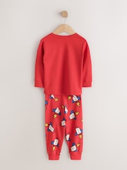 Red/Brown/Mustard Graphic Snuggle Pyjamas 3 Pack (9mths-8yrs) - Image 5 of 7