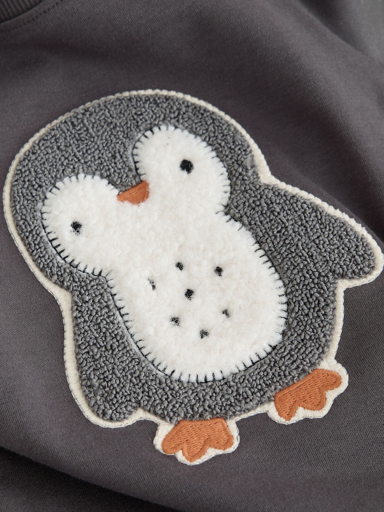 Blue/Ecru/Charcoal Arctic Friends Snuggle Pyjamas 3 Pack (9mths-10yrs) - Image 14 of 14