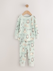 Blue/Ecru/Charcoal Arctic Friends - 舒适睡衣3套（ 9个月 - 10岁） - 图片4 / 8