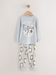 Blue/Ecru/Charcoal Arctic Friends - 舒适睡衣3套（ 9个月 - 10岁） - 图片5 / 8
