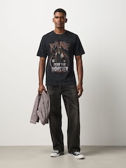 Black Kane WWE License Graphic Relaxed Fit T-Shirt - Image 2 of 7