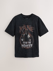Black Kane WWE License Graphic Relaxed Fit T-Shirt - Image 5 of 7