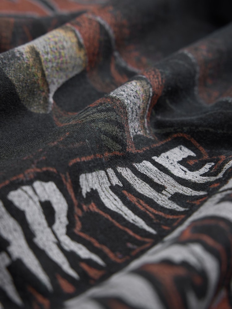 Black Kane WWE License Graphic Relaxed Fit T-Shirt - Image 7 of 7