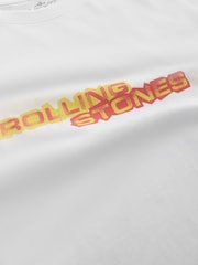 White Rolling Stones Regular Fit Band Graphic Print T-Shirt - Image 3 of 5