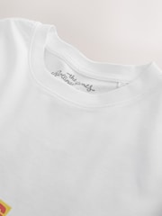White Rolling Stones Regular Fit Band Graphic Print T-Shirt - Image 4 of 5