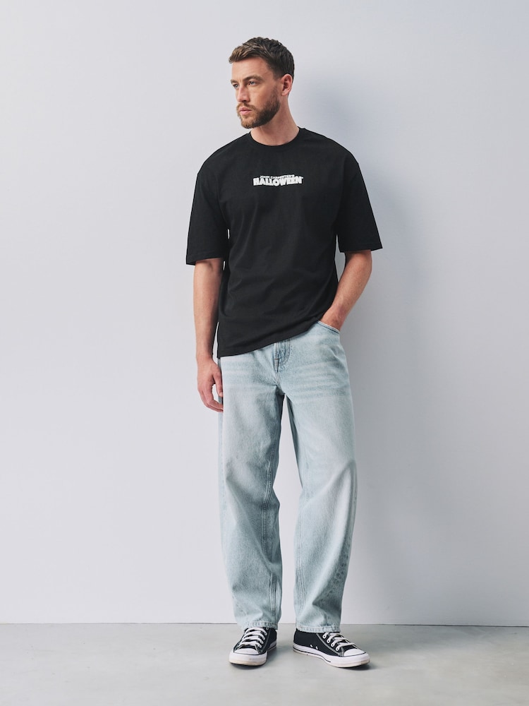 Black Halloween Licence T-Shirt - Image 2 of 9 Black Halloween Licence T-Shirt - Image 2 of 9