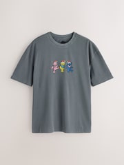Grey Grateful Dead - T-Shirt mit weihnachtlichem Print - Bild 1 von 4