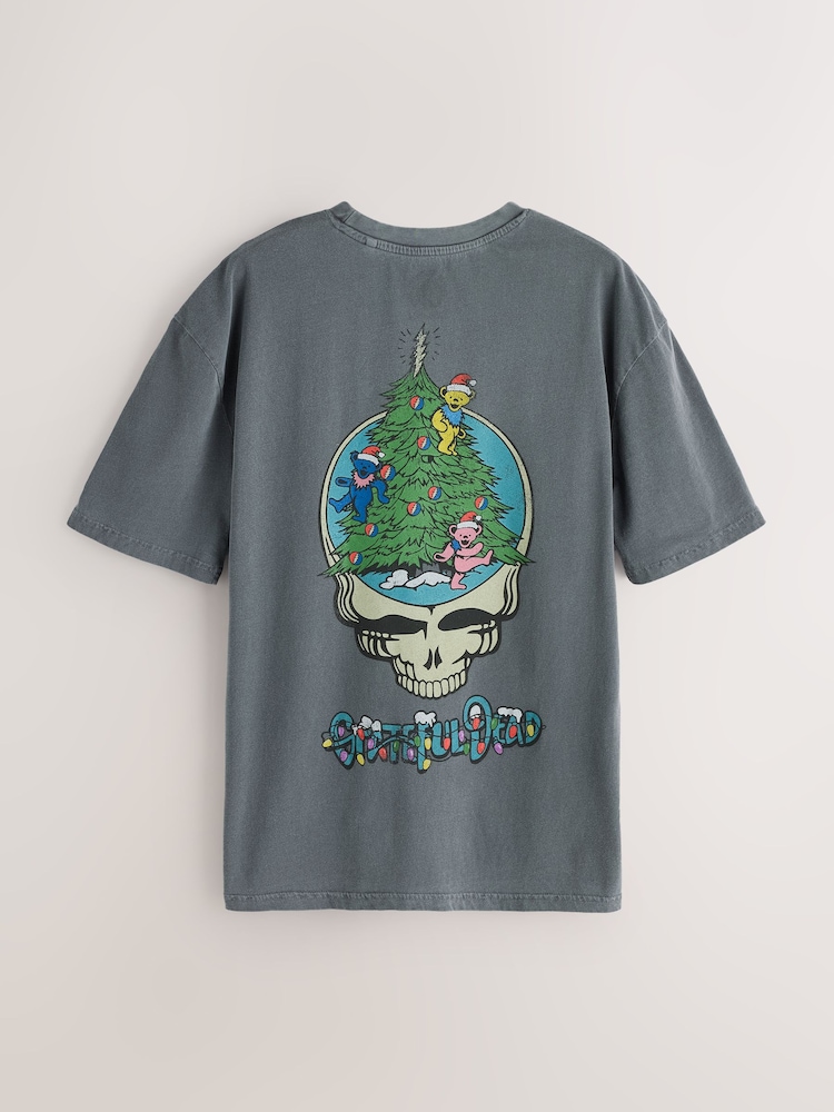 Grey Grateful Dead - T-Shirt mit weihnachtlichem Print - Bild 2 von 4
