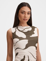 Forever New Green Allegra Mesh Midi Dress - Image 3 of 4