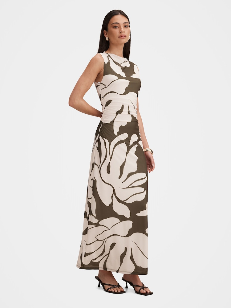 Forever New Green Allegra Mesh Midi Dress - Image 4 of 4