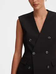 Forever New Black Myra Sleeveless Blazer - Image 3 of 5