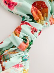 Mint Green Mosaic Conversational Non Padded Underwired Bikini Top - Image 6 of 7