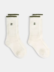 Sweaty Betty Green Thermal Lifestyle Socks 2 Pack - Image 1 of 3