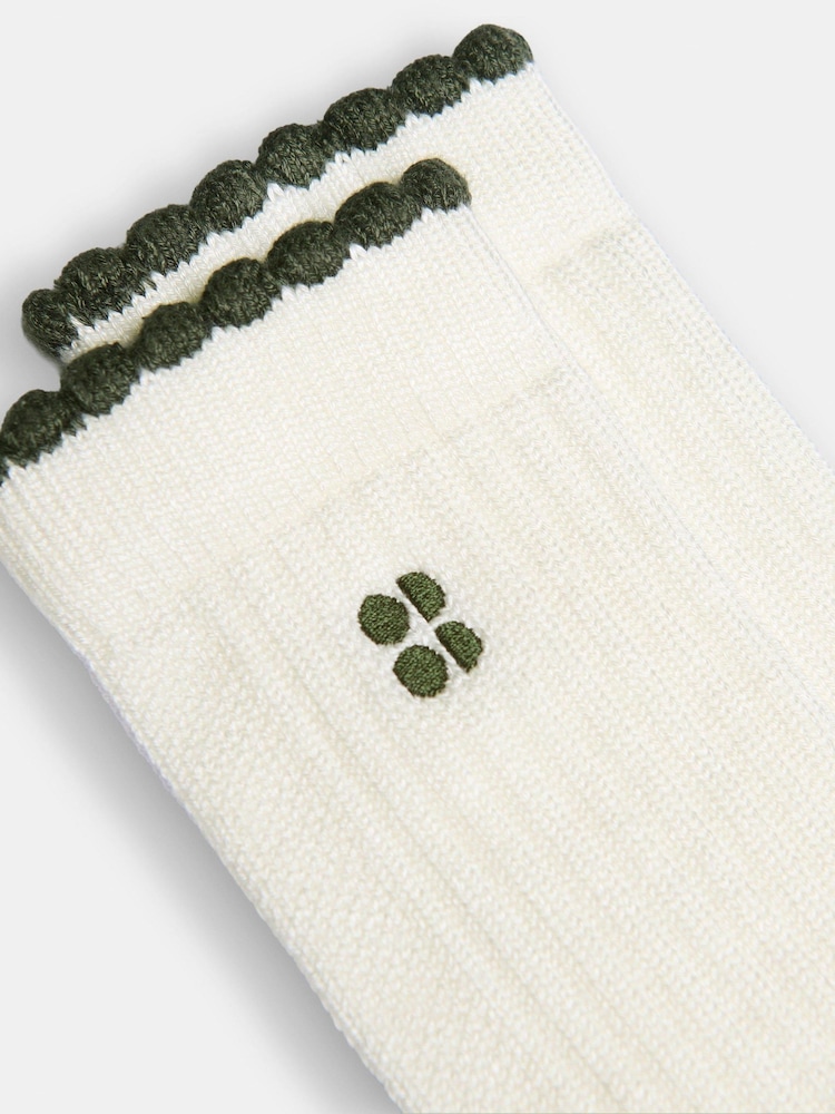 Sweaty Betty Green Thermal Lifestyle Socks 2 Pack - Image 3 of 3 Sweaty Betty Green Thermal Lifestyle Socks 2 Pack - Image 3 of 3