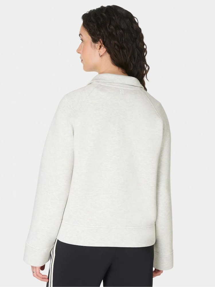 Sweaty Betty Grey Wind Down Patch Pocket Zip Through Jacket - Image 2 of 6 Sweaty Betty Grey Wind Down Patch Pocket Zip Through Jacket - Image 2 of 6
