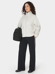 Sweaty Betty Grey Wind Down Patch Pocket Zip Through Jacket - Image 3 of 6