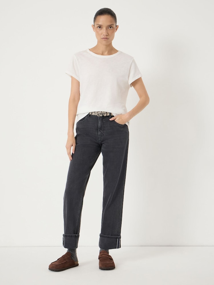 Hush Black Agnes Turn Up Jeans - Image 1 of 7 Hush Black Agnes Turn Up Jeans - Image 1 of 7