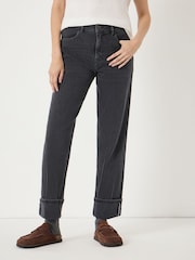 Hush Black Agnes Turn Up Jeans - Image 2 of 7
