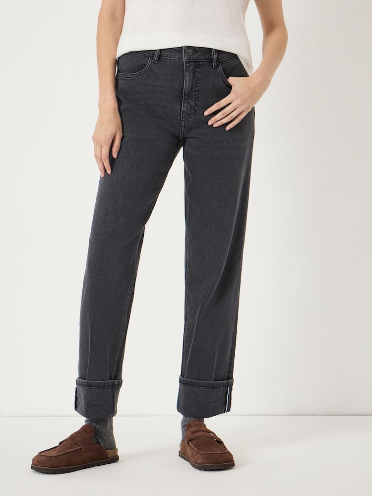 Hush Black Agnes Turn Up Jeans - Image 2 of 7 Hush Black Agnes Turn Up Jeans - Image 2 of 7