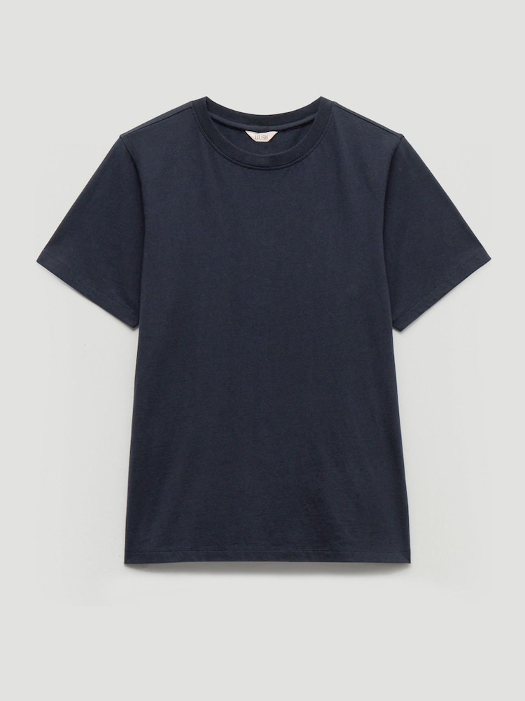 Hush Black Rosie Regular Fit Cotton T-Shirt - Image 5 of 5