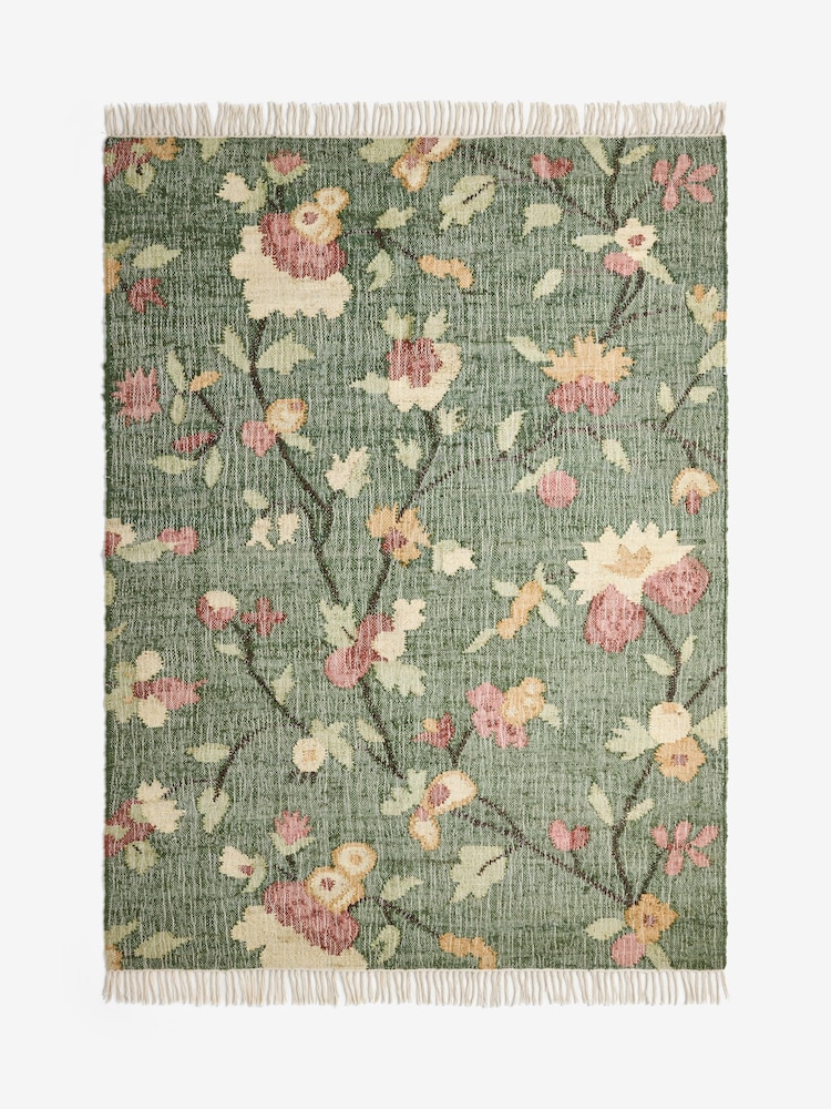 Laura Ashley Green Kirkstead Trail Rug - Image 1 of 1 Laura Ashley Green Kirkstead Trail Rug - Image 1 of 1