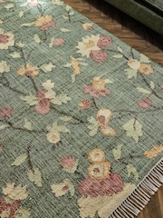 Laura Ashley Green Kirkstead Trail Rug - Image 3 of 5