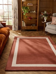 Laura Ashley Rust Brown Lewes Wool Rug - Image 1 of 4
