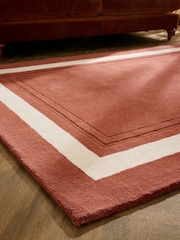 Laura Ashley Rust Brown Lewes Wool Rug - Image 3 of 4