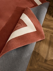 Laura Ashley Rust Brown Lewes Wool Rug - Image 4 of 4