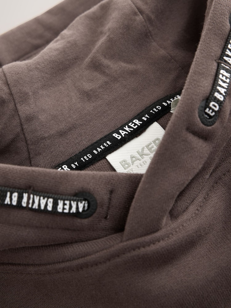 Baker by Ted Baker Brown Overhead Hoodie - Image 11 of 11