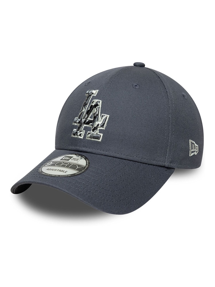 New Era Grey Team Outline 9Forty La Dodgers Cap - Image 1 of 5