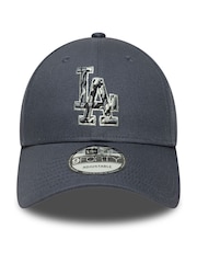New Era Grey Team Outline 9Forty La Dodgers Cap - Image 2 of 5