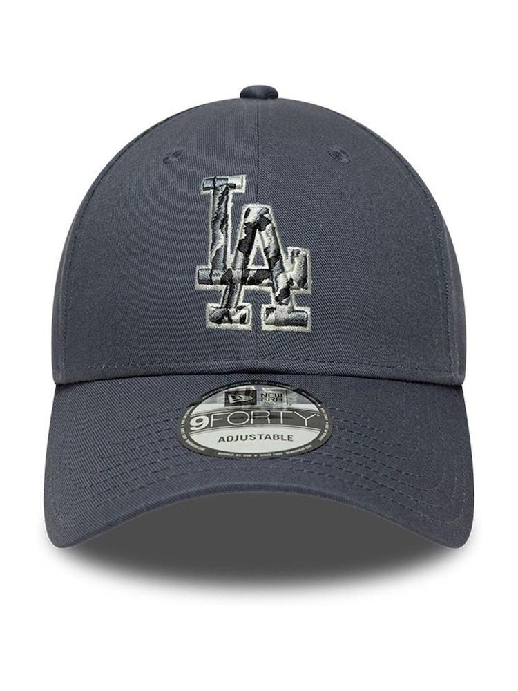 New Era Grey Team Outline 9Forty La Dodgers Cap - Image 2 of 5