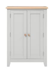 Cotswold Company Dove Grey Chester Shoe Cupboard - Image 2 of 6
