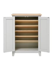 Cotswold Company Dove Grey Chester Shoe Cupboard - Image 3 of 6