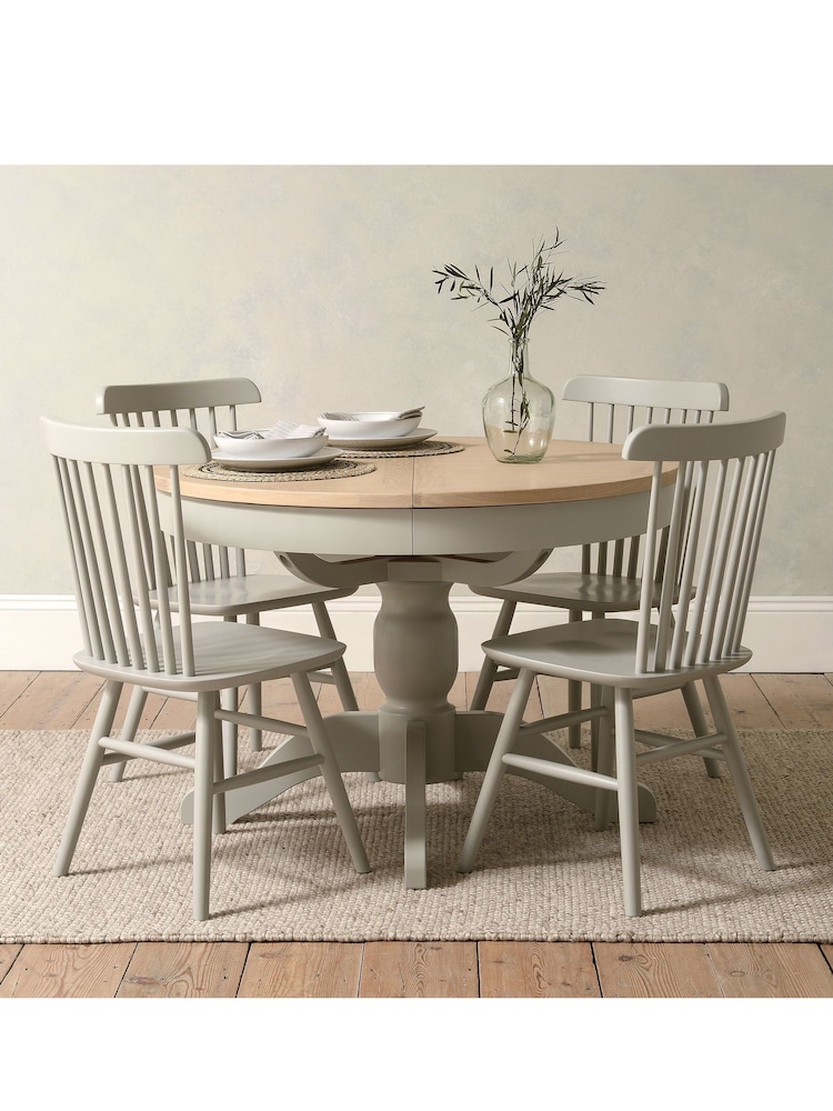 Cotswold Company Dove Grey Chester 6 - 10 Seater Extending Dining Table - Image 1 of 6 Cotswold Company Dove Grey Chester 6 - 10 Seater Extending Dining Table - Image 1 of 6