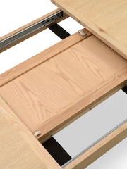Cotswold Company Whitewash Oak Inglesham 6 - 10 Seater Extending Table - Image 5 of 6