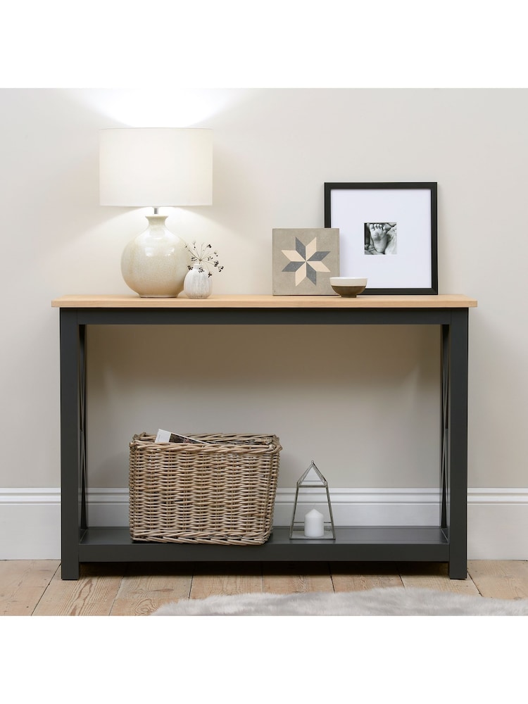 Cotswold Company Charcoal Chester Console Table - Image 1 of 6