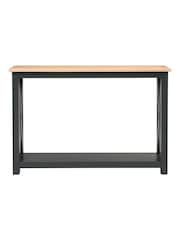 Cotswold Company Charcoal Chester Console Table - Image 2 of 6