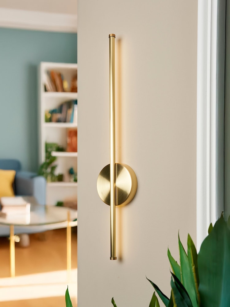BHS Satin Brass USB-C Rechargeable Wall Light - Image 2 of 6